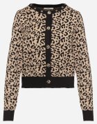 elsa.m by may Cardigan Bej din Vâscoză cu imprimeu leopard cu nasturi Miavessael
