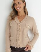 elsa.m by may Cardigan Bej Închis din Viscoză Ifiok