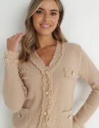elsa.m by may Cardigan Bej Închis din Viscoză Ifiok
