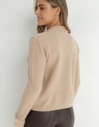 elsa.m by may Cardigan Bej Închis din Viscoză Ifiok