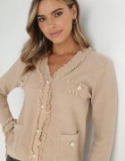 elsa.m by may Cardigan Bej Închis din Viscoză Ifiok