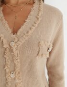 elsa.m by may Cardigan Bej Închis din Viscoză Ifiok