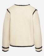 elsa.m by may Cardigan Elegant Bej deschis cu nasturi Decorat cu paspoal și nituri Irilanea