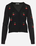 elsa.m by may Cardigan Negru cu Cireșe Brodate Niralia