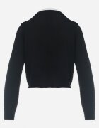 elsa.m by may Cardigan Negru cu nasturi bijuterie Mandalis