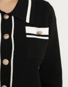 elsa.m by may Cardigan Negru cu Nasturi și Capse Suhaila