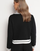 elsa.m by may Cardigan Negru din Viscoză cu Nasturi Olisseme