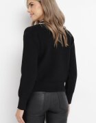 elsa.m by may Cardigan Negru din Viscoză și cu Lanțuri Seime