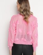 elsa.m by may Cardigan Roz Ajurat cu Flori Helallia