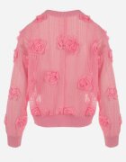elsa.m by may Cardigan Roz Ajurat cu Flori Helallia