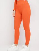elsa.m by may Colanți Portocalii Push-Up din Tricot Reiat Thistleta
