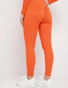elsa.m by may Colanți Portocalii Push-Up din Tricot Reiat Thistleta