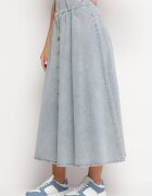 elsa.m by may Fustă Albastru deschis de blugi Maxi din Bumbac Nicollta