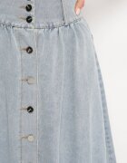 elsa.m by may Fustă Albastru deschis de blugi Maxi din Bumbac Nicollta