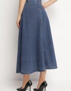 elsa.m by may Fustă de blugi bleumarin maxi din bumbac Nicollta