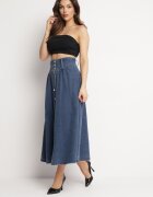 elsa.m by may Fustă de blugi bleumarin maxi din bumbac Nicollta