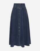 elsa.m by may Fustă de blugi bleumarin maxi din bumbac Nicollta