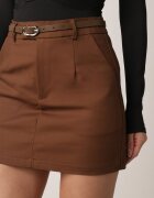 elsa.m by may Fustă Maro Creion cu Bumbac cu Curea și Căptușeală Tip Pantaloni scurți Vikisola