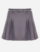 elsa.m by may Fustă-pantalon Gri Plisată cu Talie Înaltă și Curea Jezorea