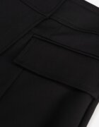 elsa.m by may Fustă-Pantaloni scurți Negri cu Bumbac Decorați Imitație de Buzunare Tinorina