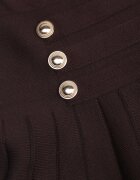 elsa.m by may Fustă plisată din tricot cu vâscoză decorată cu nasturi în stil napoleonian Silvani Maro