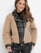elsa.m by may Geacă Bej Oversize din blană de miel Brona