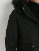 elsa.m by may Geacă Neagră tip cutie cu blană Oreitheia