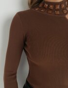 elsa.m by may Golf Maro închis pe un umăr din tricot reiat Kennet