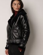 elsa.m by may Jachetă Neagră Biker Thalica