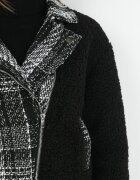 elsa.m by may Jachetă Neagră Oversize din Blană tip Miel Brona