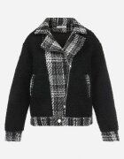 elsa.m by may Jachetă Neagră Oversize din Blană tip Miel Brona