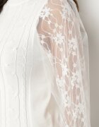 elsa.m by may Maletă Albă cu Mâneci din Plasă Wileria
