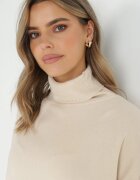 elsa.m by may Maletă Bej deschis Tricotată cu mânecă lungă Dist