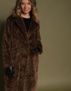 elsa.m by may Palton Maro Lung de Blană în stil Teddy Tadele