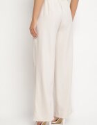 elsa.m by may Pantaloni Bej deschis cu croială de costum cu picior larg și curea cu cataramă Feviona