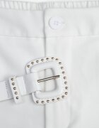 elsa.m by may Pantaloni de costum largi cu curea și cataramă pătrată Khlorile Albi