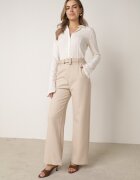elsa.m by may Pantaloni de costum largi cu curea și cataramă pătrată Khlorile Bej