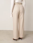 elsa.m by may Pantaloni de costum largi cu curea și cataramă pătrată Khlorile Bej