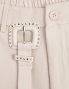 elsa.m by may Pantaloni de costum largi cu curea și cataramă pătrată Khlorile Bej