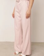 elsa.m by may Pantaloni de costum largi cu curea și cataramă pătrată Khlorile Roz