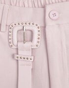 elsa.m by may Pantaloni de costum largi cu curea și cataramă pătrată Khlorile Roz