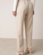 elsa.m by may Pantaloni eleganți bej țigaretă cu talie înaltă și curea cu cataramă Diminas