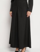 elsa.m by may Pantaloni Negri culotte imitație de fustă cu curea inclusă Azivena