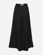 elsa.m by may Pantaloni Negri culotte imitație de fustă cu curea inclusă Azivena