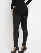 elsa.m by may Pantaloni negri Skinny din piele ecologică și Curea Elenntisa