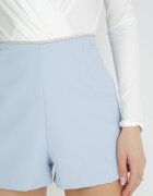 elsa.m by may Pantaloni scurți Albastru deschis cu croială largă cu talie normală și curea decorativă Mineteia