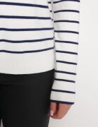 elsa.m by may Pulover Alb Golf cu dungi cu broderie Enika