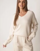 elsa.m by may Pulover bej deschis cu bumbac Oversize Yorate