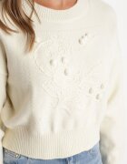 elsa.m by may Pulover bej deschis din Vâscoză decorat cu imprimare în relief Harini