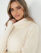 elsa.m by may Pulover Bej deschis Tricotat cu Mânecă lungă și nasturi Cihn